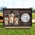 Baseball Mom Hall Of Fame - Personalized 2-Layered Wooden Plaque - Mother's Day Gift, Gift For Mom