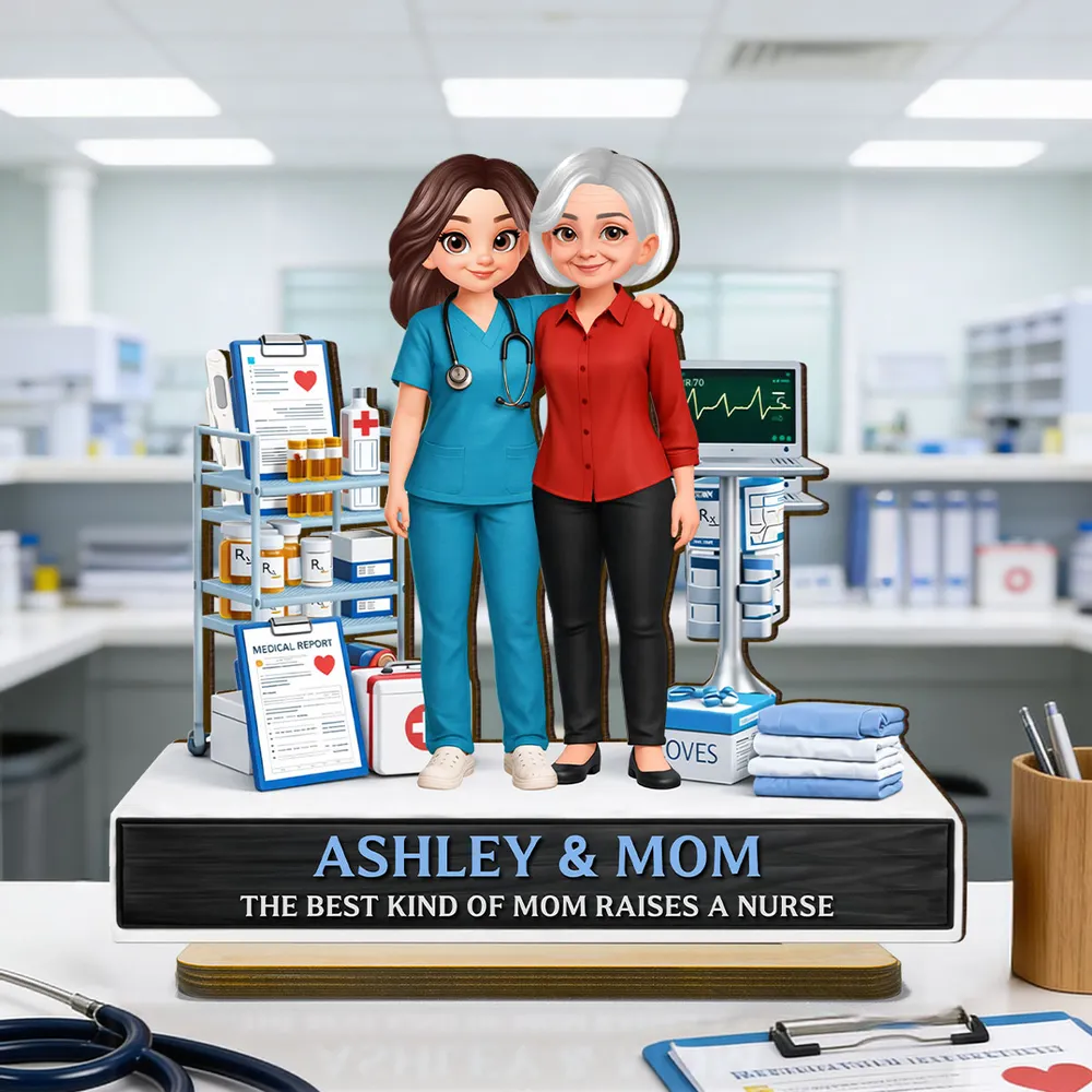 The Best Kind Of Mom Raises A Nurse - Personalized Wooden Plaque