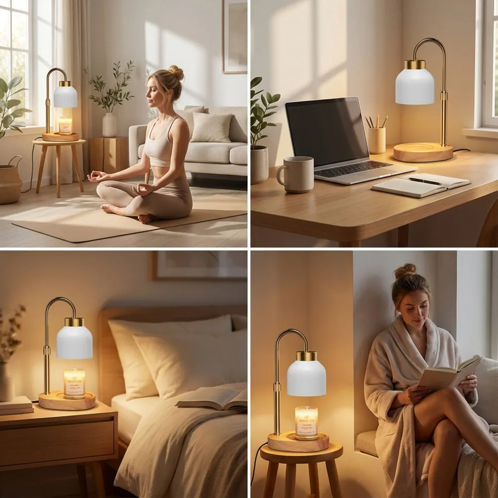 The Days You Became Our Mom Grandma Custom Golden Moon Phase By Date - Personalized Candle Warmer Lamp