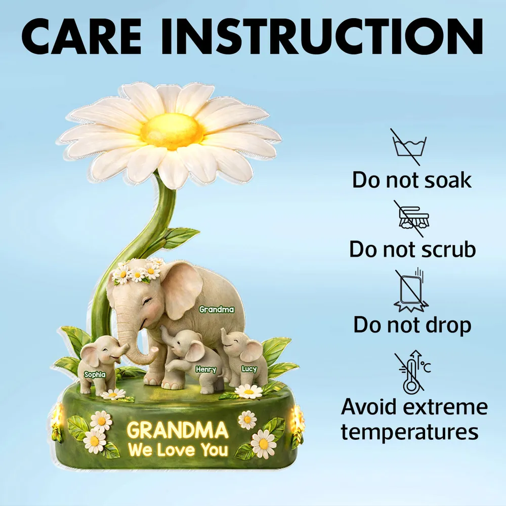 Grandma We Love You - Personalized Acrylic Block Plaque - Gift For Mom, Grandma