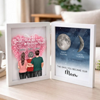 To Us You Are The World Mom - Personalized Flower Shadow Box