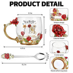 Sisters Are Flowers From Same Garden Custom Birth Month Flowers - Personalized Enamel Flower Tea Cup - Gift For Sisters