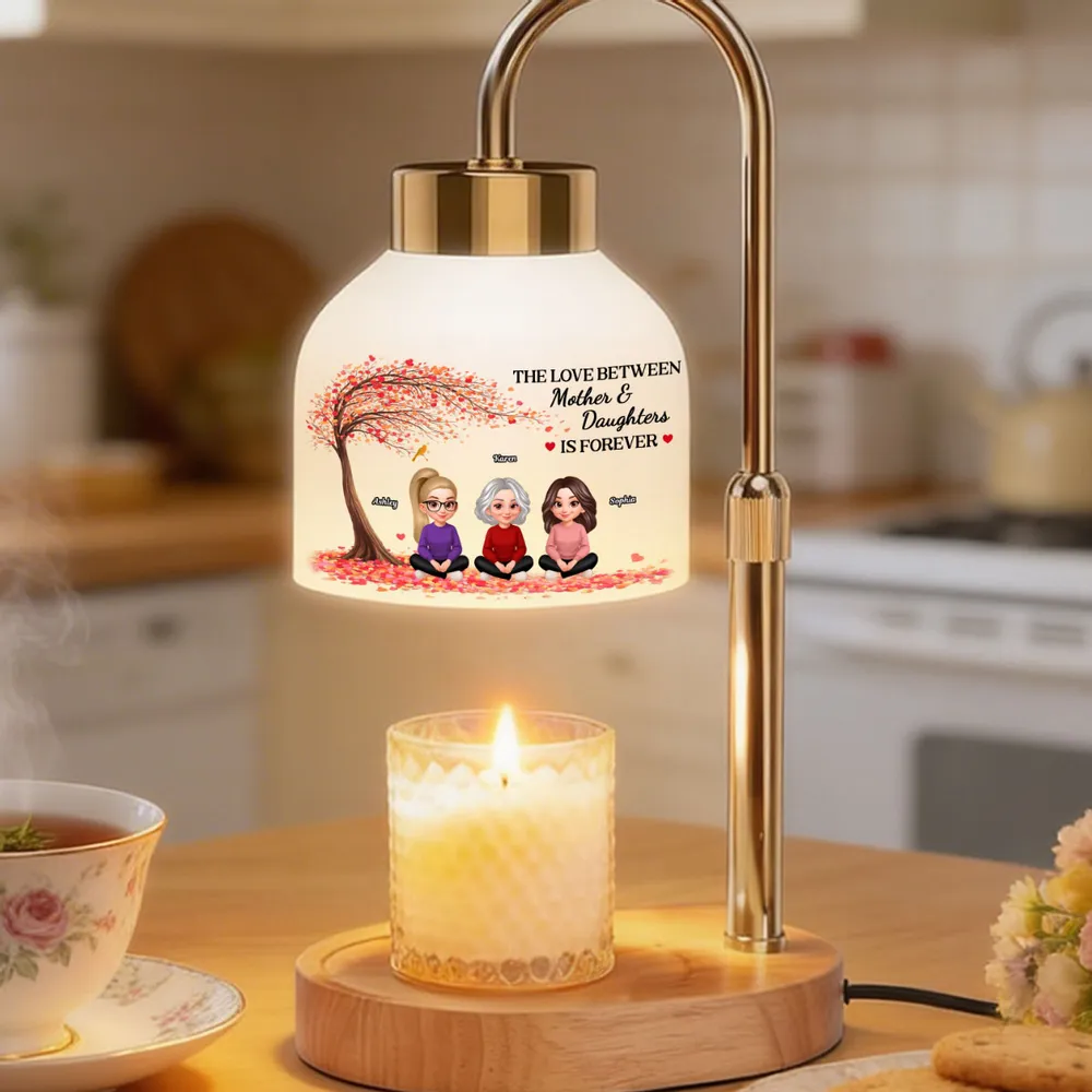 The Love Between Mother And Daughters Is Forever - Personalized Candle Warmer Lamp