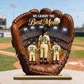 The Home Run Heart Mom Kids - Personalized Wooden Plaque