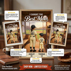 We Caught The Best Mom Baseball Dugout - Personalized Poster - Mother's Day Gift For Baseball Mom