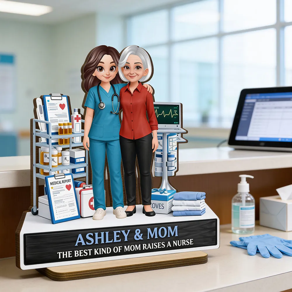 The Best Kind Of Mom Raises A Nurse - Personalized Wooden Plaque