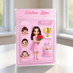Mom's Litte World - Personalized Acrylic Block Plaque - Heartfelt Gift For Mom, Grandma