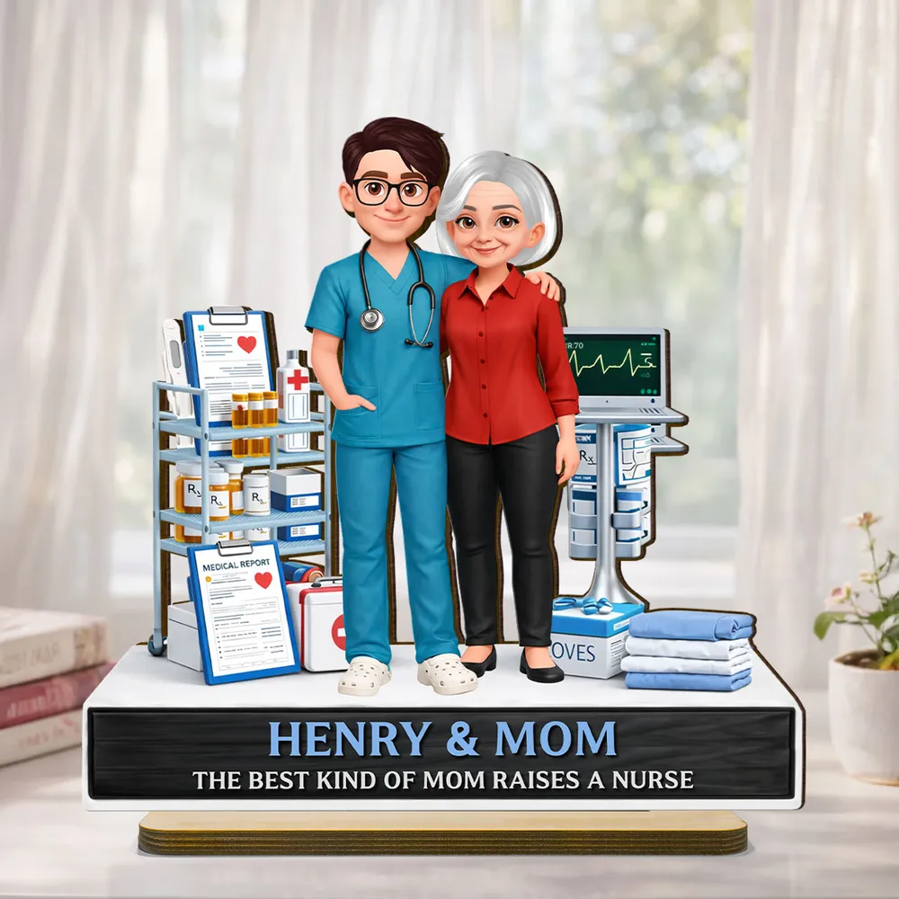 The Best Kind Of Mom Raises A Nurse - Personalized Wooden Plaque