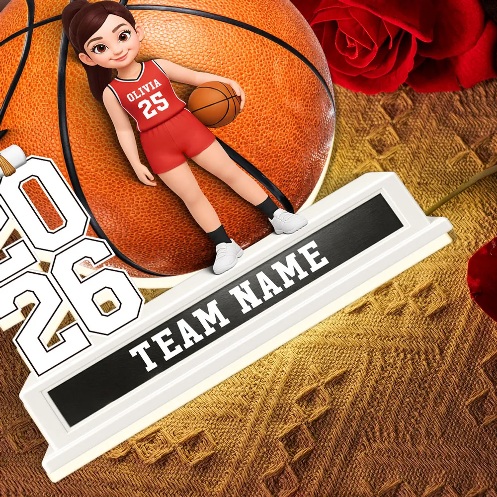 Basketball Senior Keepsake 2D Flat - Personalized Light Box - Graduation Gift For Son, Daughter, Graduates Class of 2026