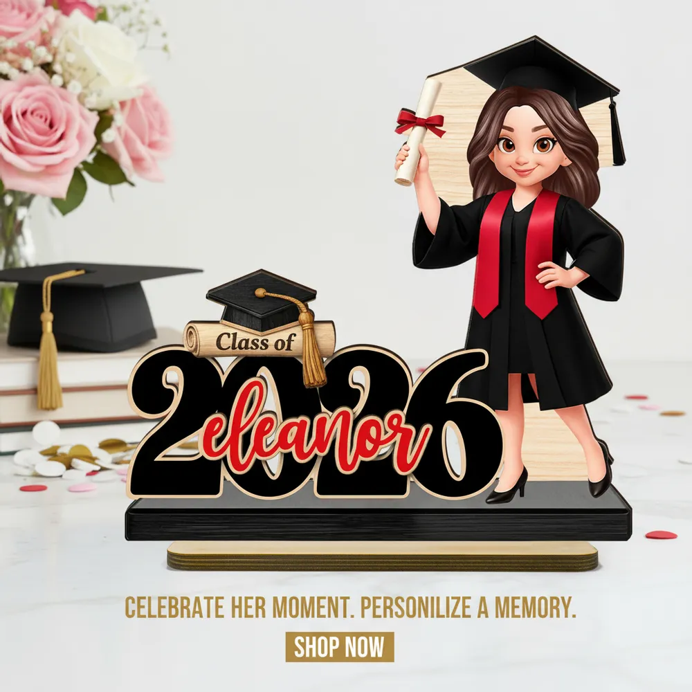 Người Yêu Sách - Book Worm - Tấm Gỗ Đứng Cá Tính 