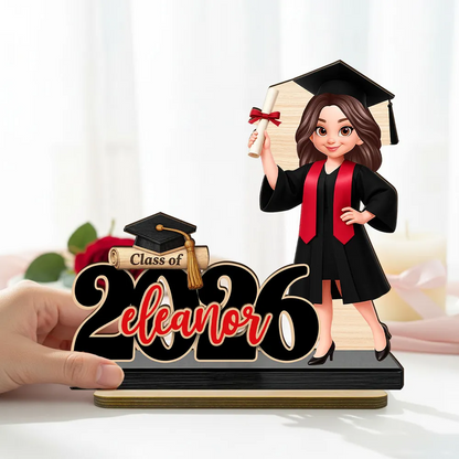 Người Yêu Sách - Book Worm - Tấm Gỗ Đứng Cá Tính 