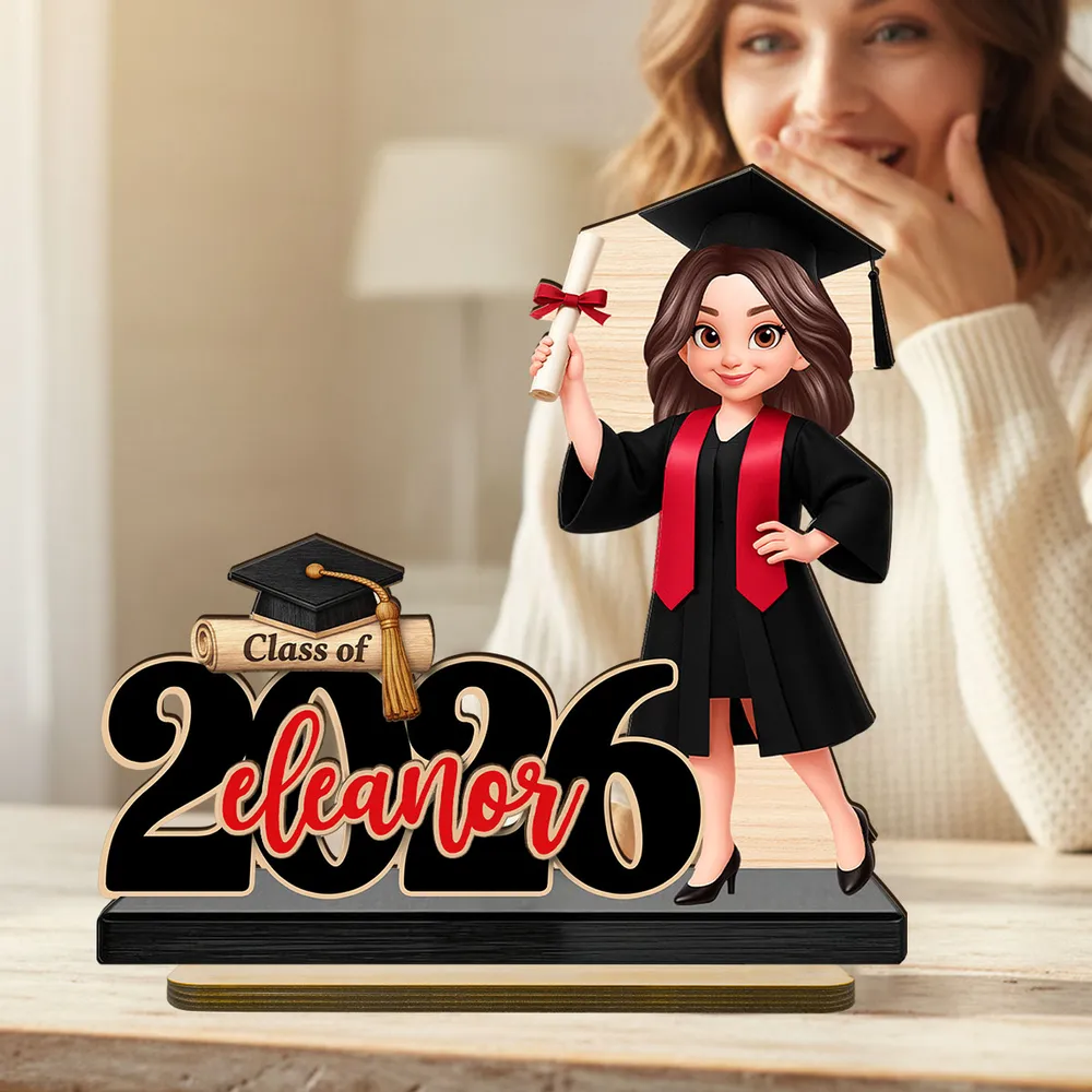 Người Yêu Sách - Book Worm - Tấm Gỗ Đứng Cá Tính 