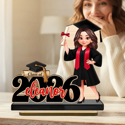 Người Yêu Sách - Book Worm - Tấm Gỗ Đứng Cá Tính 