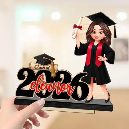 Người Yêu Sách - Book Worm - Tấm Gỗ Đứng Cá Tính 