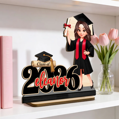 Người Yêu Sách - Book Worm - Tấm Gỗ Đứng Cá Tính 