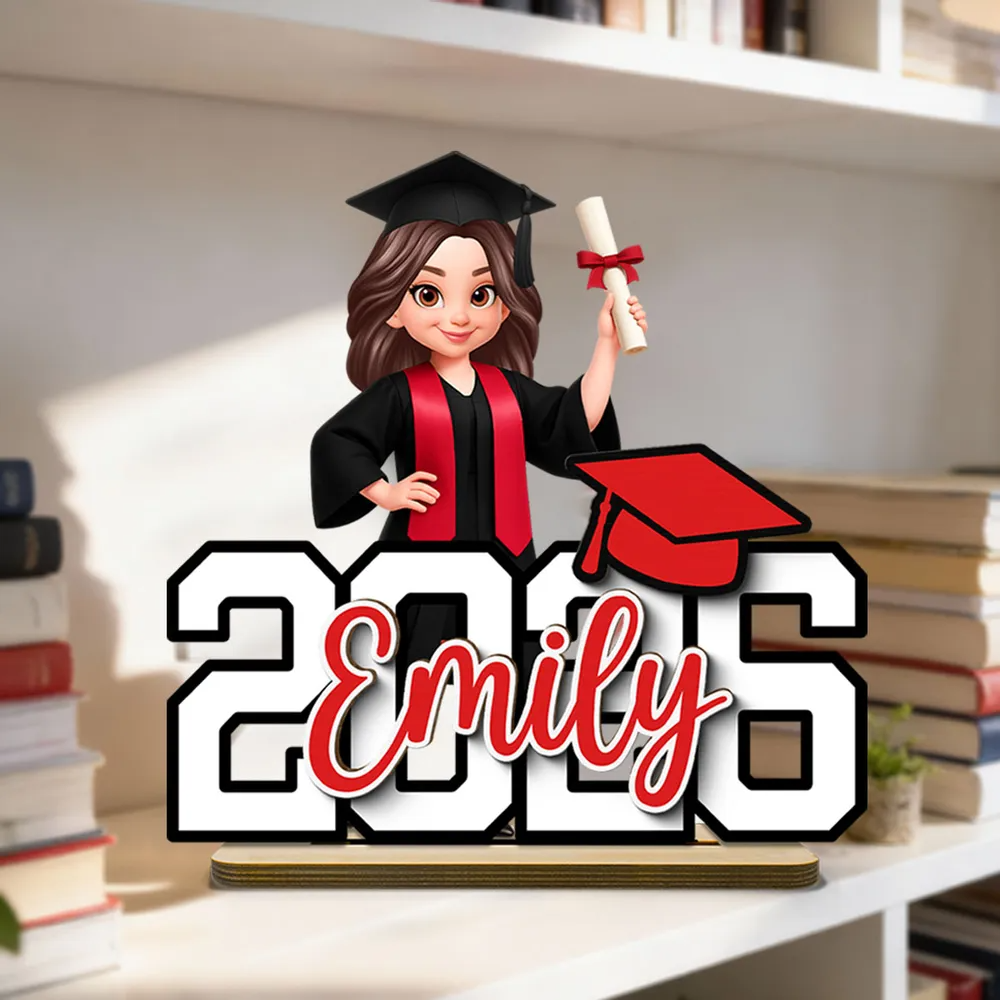 Người Yêu Sách - Book Worm - Tấm Gỗ Đứng Cá Tính 