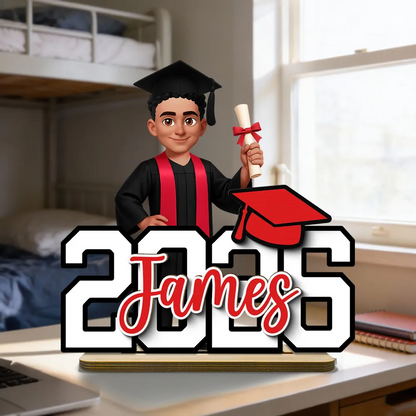 Người Yêu Sách - Book Worm - Tấm Gỗ Đứng Cá Tính 