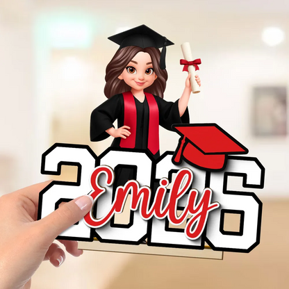 Người Yêu Sách - Book Worm - Tấm Gỗ Đứng Cá Tính 