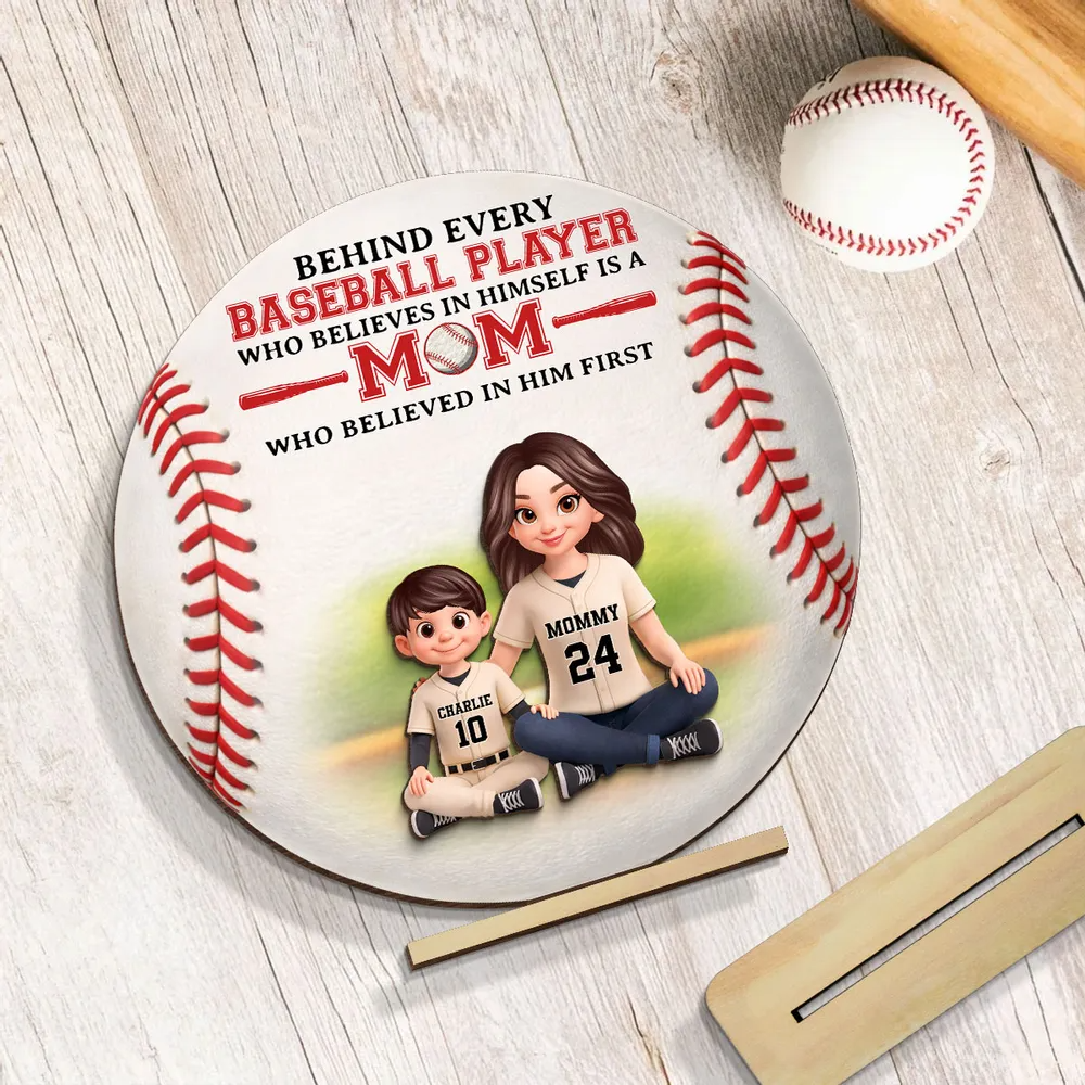 Gia Đình - Nana Sunflower - Bảng Gỗ 2 Lớp Có Chân Đế Cá Tính 