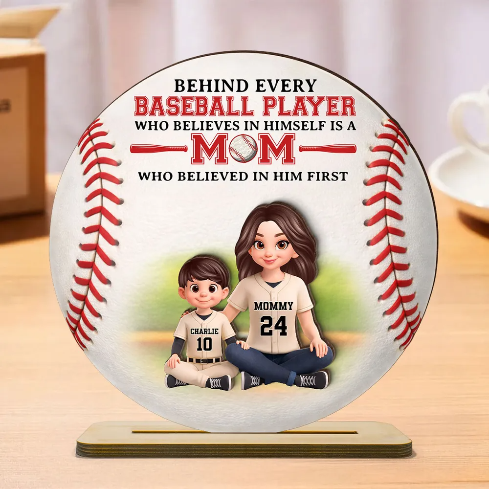 Gia Đình - Nana Sunflower - Bảng Gỗ 2 Lớp Có Chân Đế Cá Tính 