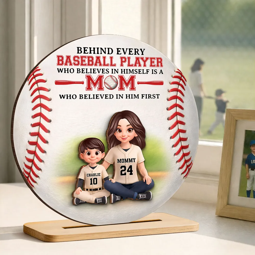 Gia Đình - Nana Sunflower - Bảng Gỗ 2 Lớp Có Chân Đế Cá Tính 