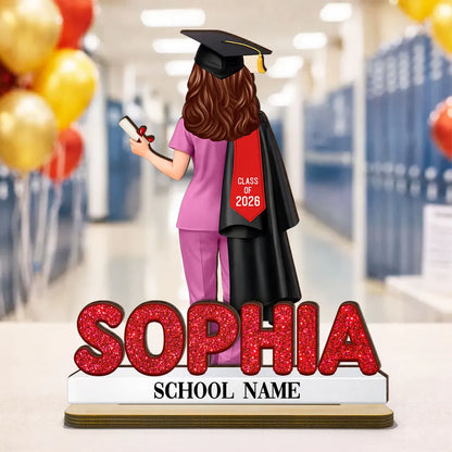 Người Yêu Sách - Book Worm - Tấm Gỗ Đứng Cá Tính 