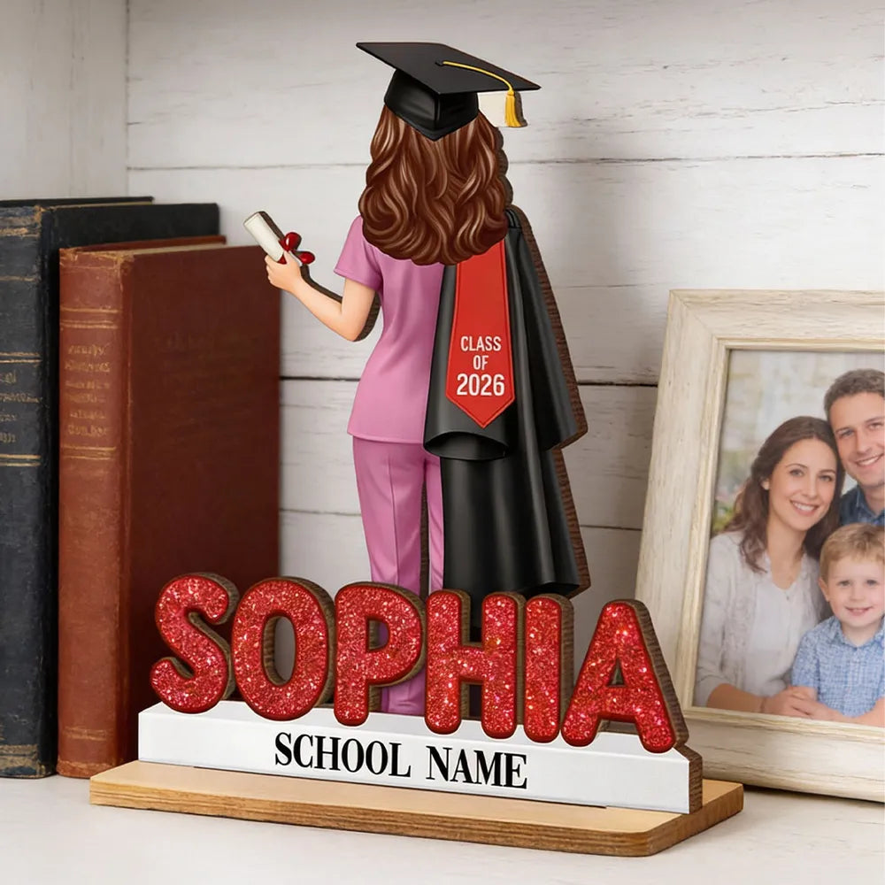 Người Yêu Sách - Book Worm - Tấm Gỗ Đứng Cá Tính 