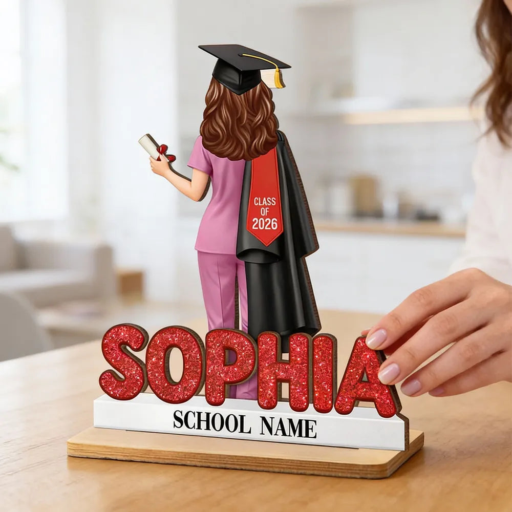 Người Yêu Sách - Book Worm - Tấm Gỗ Đứng Cá Tính 