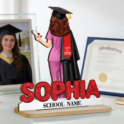 Người Yêu Sách - Book Worm - Tấm Gỗ Đứng Cá Tính 