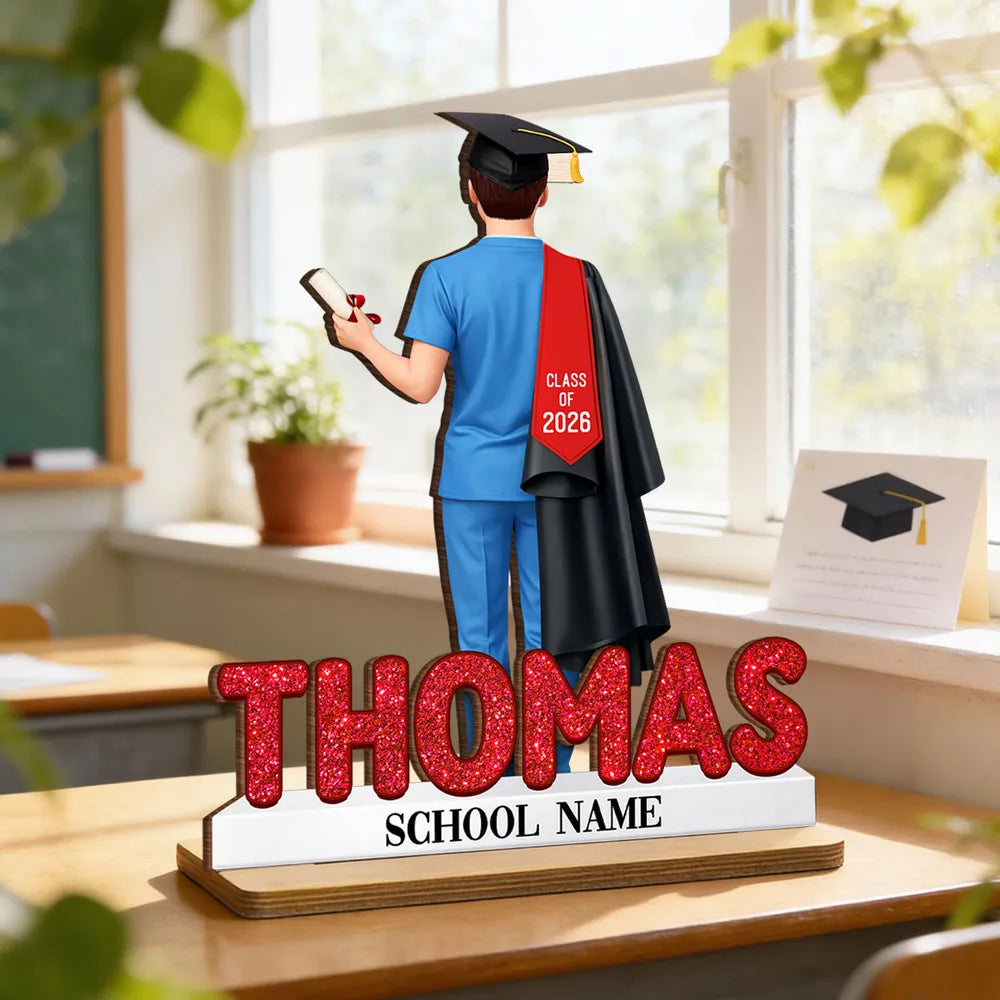 Người Yêu Sách - Book Worm - Tấm Gỗ Đứng Cá Tính 