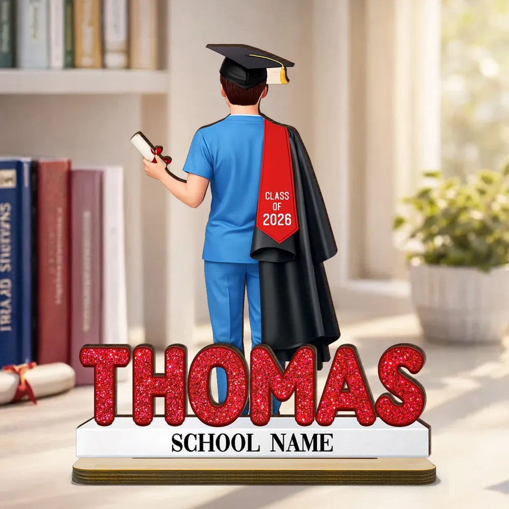 Người Yêu Sách - Book Worm - Tấm Gỗ Đứng Cá Tính 