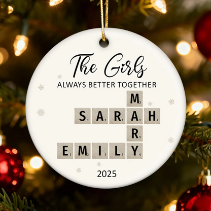 Gia Đình - Hồng Y Mẹ Bố Bà Ông Nội Hồng Y Vòng Tròn Trang Trí