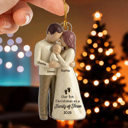 Gia Đình - Hồng Y Mẹ Bố Bà Ông Nội Hồng Y Vòng Tròn Trang Trí