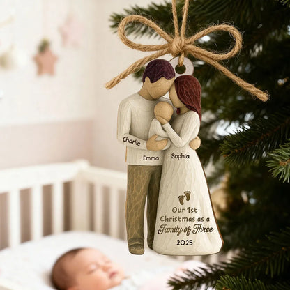 Gia Đình - Hồng Y Mẹ Bố Bà Ông Nội Hồng Y Vòng Tròn Trang Trí