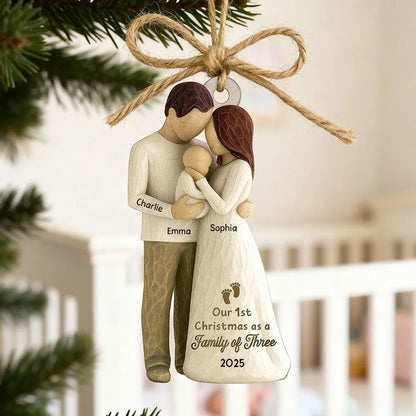 Gia Đình - Hồng Y Mẹ Bố Bà Ông Nội Hồng Y Vòng Tròn Trang Trí