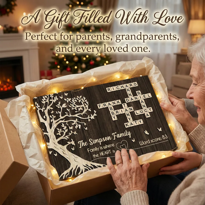 Family is Where the Heart is - Personalized Poster - Sentimental Gift for Loved Ones