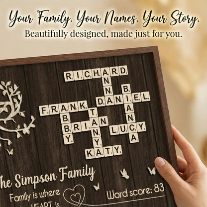 Family is Where the Heart is - Personalized Poster - Sentimental Gift for Loved Ones