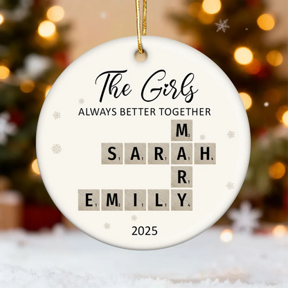 Gia Đình - Hồng Y Mẹ Bố Bà Ông Nội Hồng Y Vòng Tròn Trang Trí