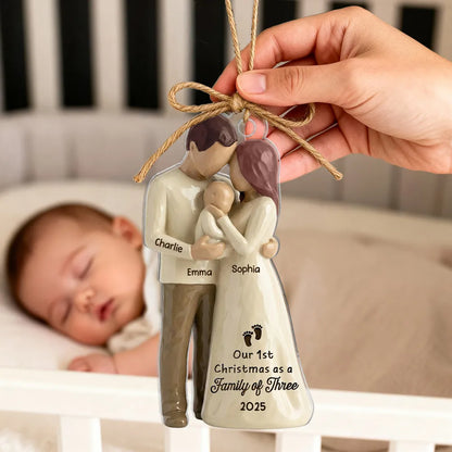 Gia Đình - Hồng Y Mẹ Bố Bà Ông Nội Hồng Y Vòng Tròn Trang Trí