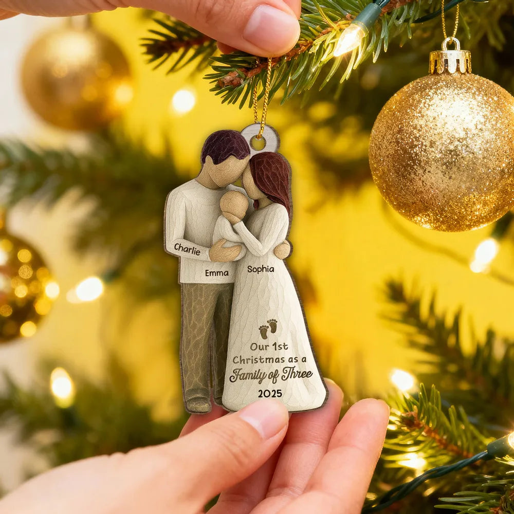 Gia Đình - Hồng Y Mẹ Bố Bà Ông Nội Hồng Y Vòng Tròn Trang Trí