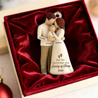 Gia Đình - Hồng Y Mẹ Bố Bà Ông Nội Hồng Y Vòng Tròn Trang Trí