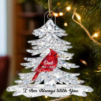 3D Effect Cardinals Memorial - Personalized Acrylic Car Hanger - Remembrance Gift, Sympathy Gift For Whole Family, Extended Family