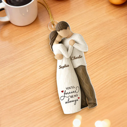 Gia Đình - Hồng Y Mẹ Bố Bà Ông Nội Hồng Y Vòng Tròn Trang Trí