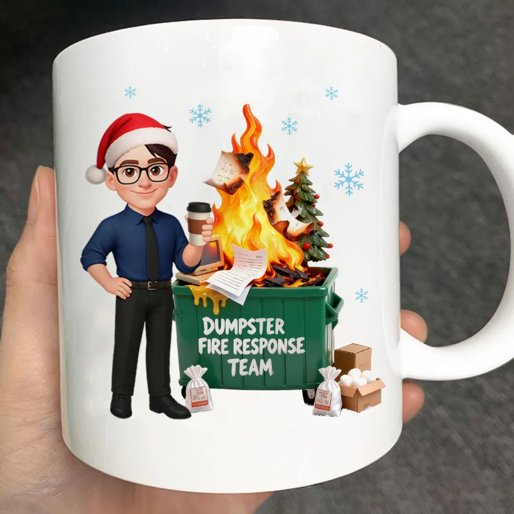 Dumpster Fire Putter-Outer Definition - Personalized Mug - Funny Gift For Coworkers, Boss, Supervisor