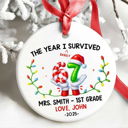 Gia Đình - Hồng Y Mẹ Bố Bà Ông Nội Hồng Y Vòng Tròn Trang Trí