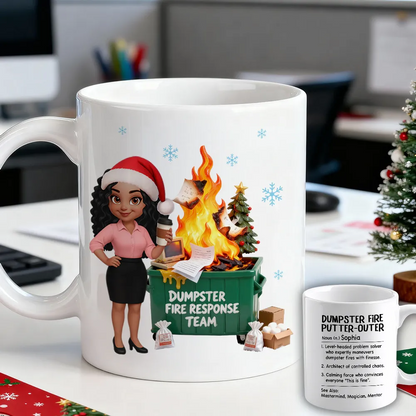 Dumpster Fire Putter-Outer Definition - Personalized Mug - Funny Gift For Coworkers, Boss, Supervisor