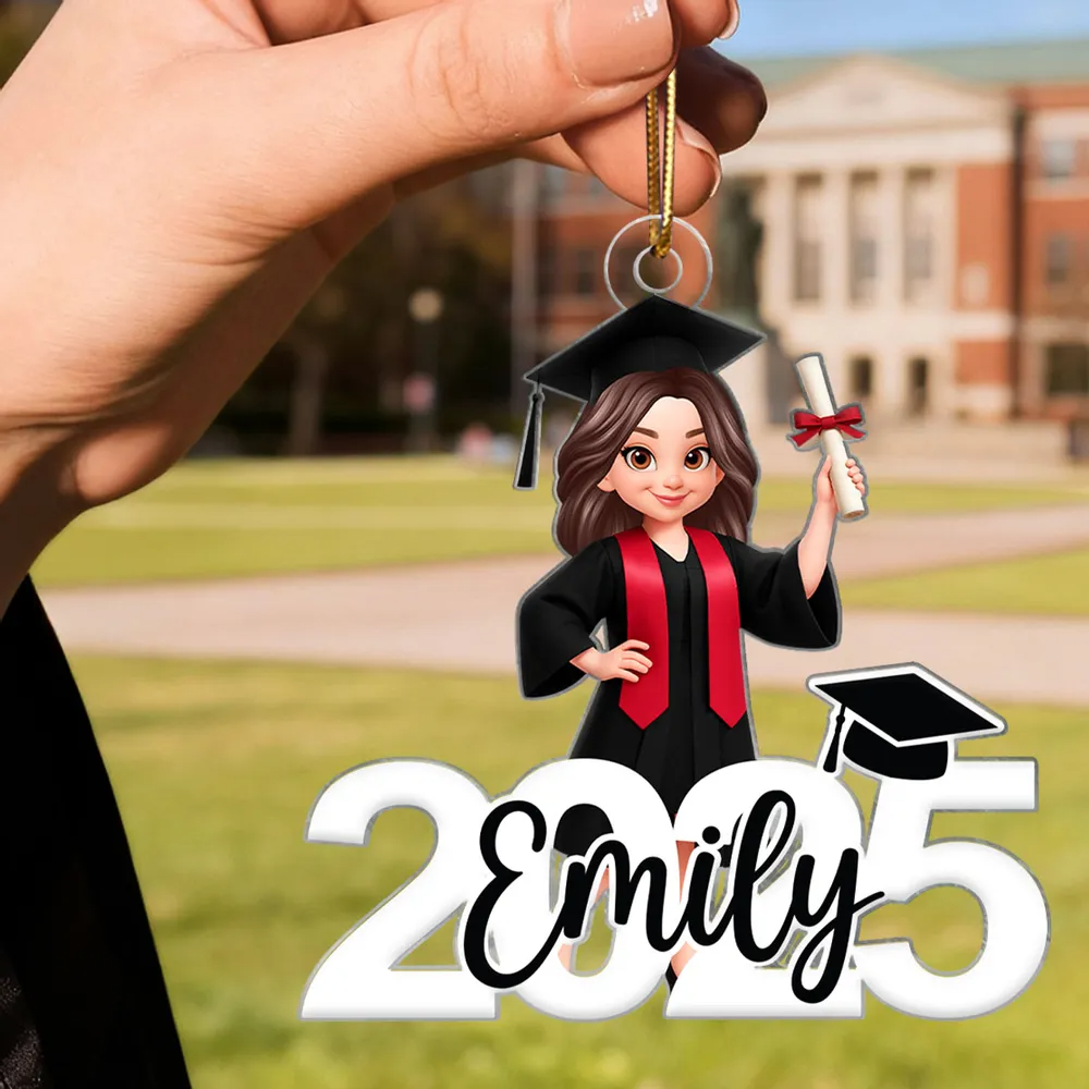 Graduation New Chapter - Personalized Acrylic Ornament - Christmas Gift Graduation Gift For Senior