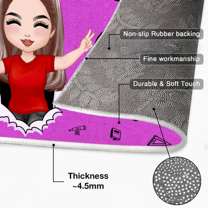 Welcome To My Class Happy Teacher Crayon Theme Personalized Doormat, Classroom Decor