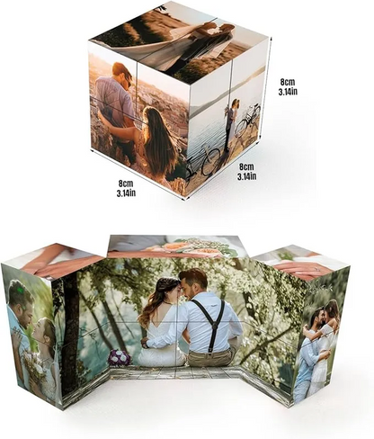 Personalized Eternal Love Custom Photo Cube| Wedding Gift, Anniversary Gift, Birthday Gift For Him, For Her