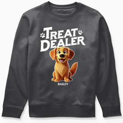 3D Effect Cartoon Dog Treat Dealer Personalized Shirt, Gift For Dog Lovers